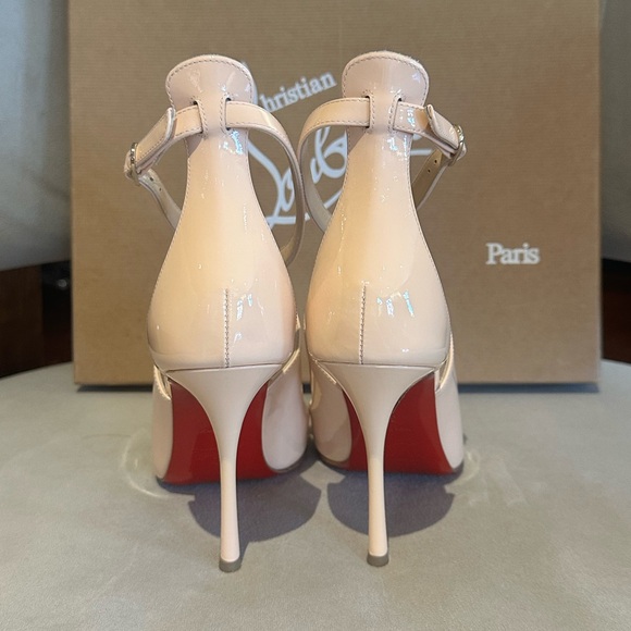 New authentic Christian Louboutin Makefissima Nude/Pink Patent leather Heel - Picture 5 of 13